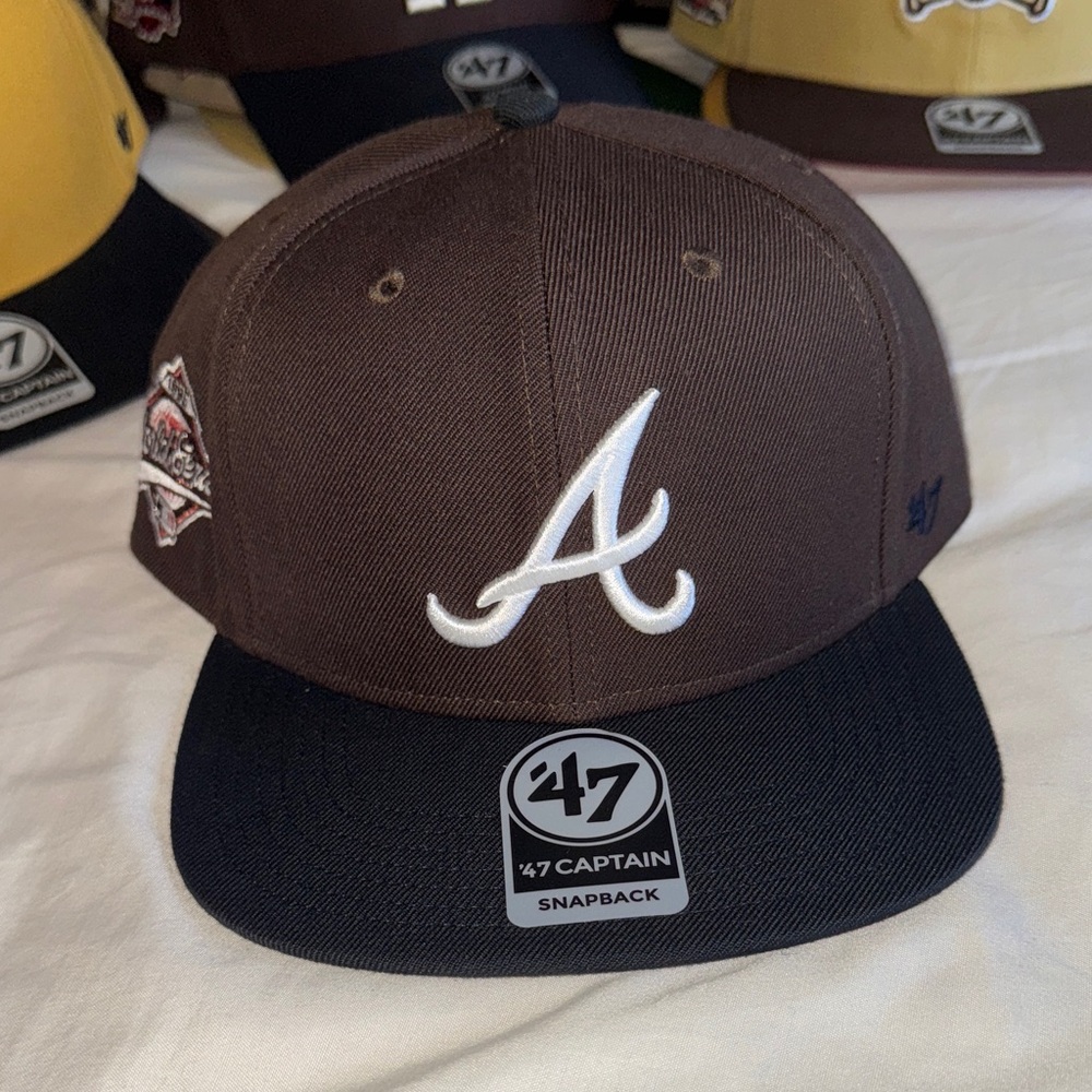 47 Brand Brown and Red Baseball Cap
